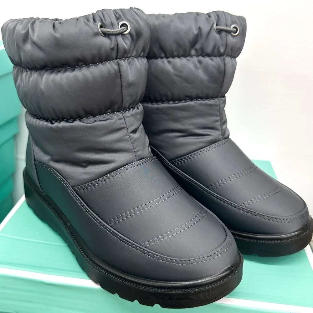 GIRLS Grey Winter Snow/Rain Boots